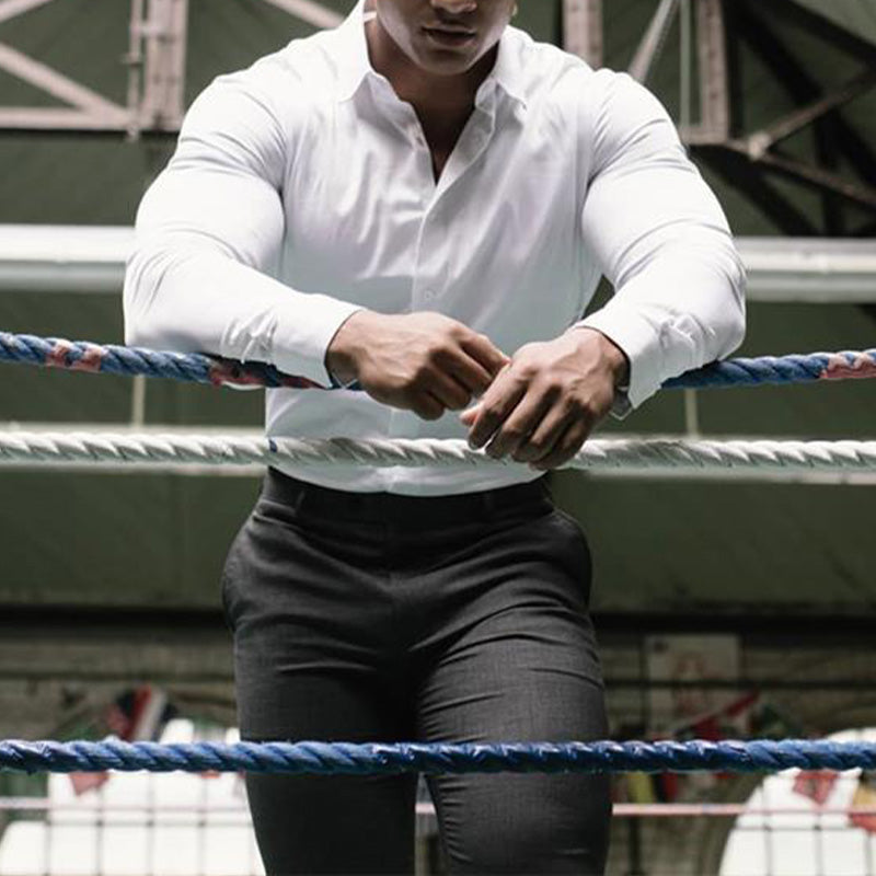Dorian – Męska koszula slim fit stretch
